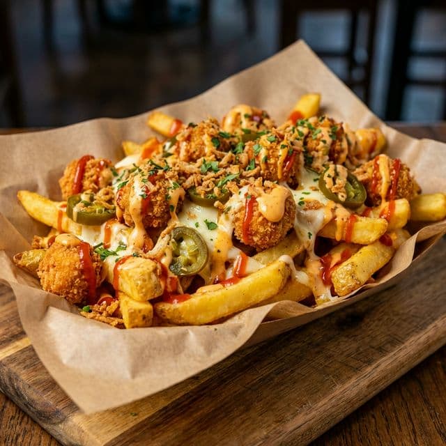 Crispy Chicken Loaded Chips